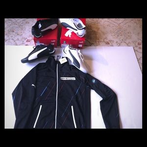 BMW Light jacket ( Navy blue, white & red)